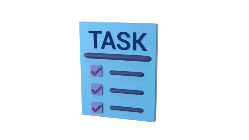 Lista de tareas  3D Icon