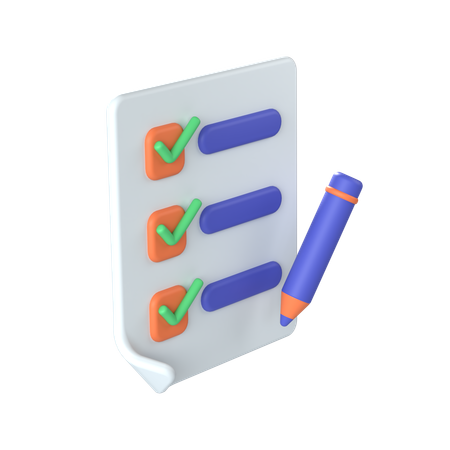 Lista de tareas  3D Icon