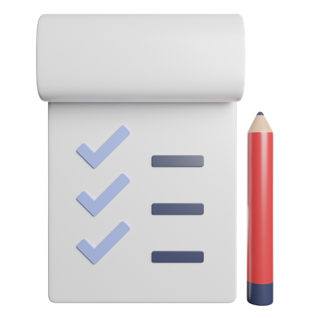 Lista de tareas  3D Icon