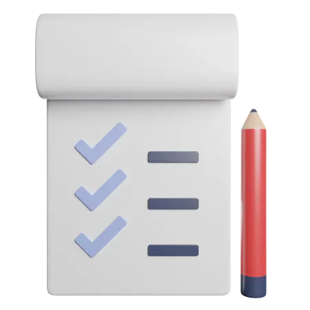 Lista de tareas  3D Icon