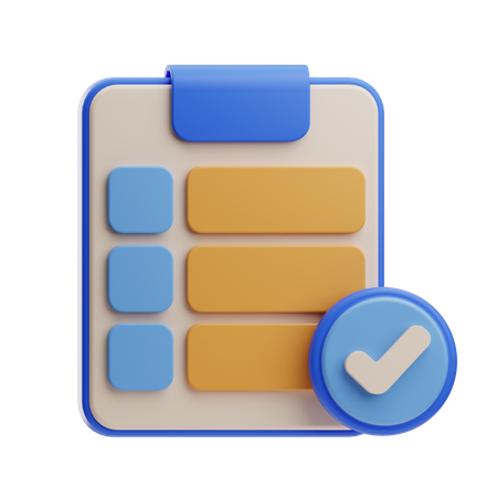 Lista de tareas  3D Icon