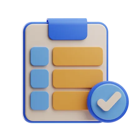Lista de tareas  3D Icon