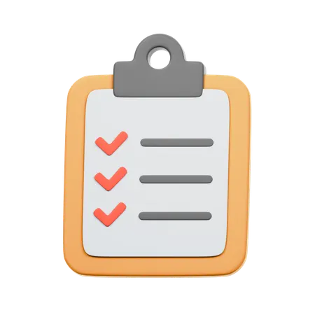 Lista de tareas  3D Icon