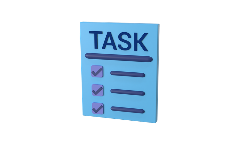 Lista de tareas  3D Icon
