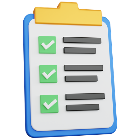 Lista de tareas  3D Icon