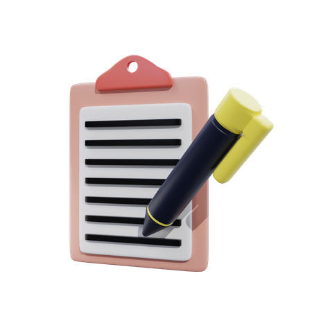 Lista de tareas  3D Illustration