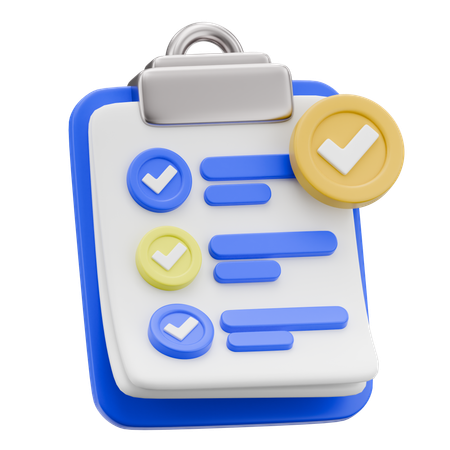 Lista de quehaceres  3D Icon