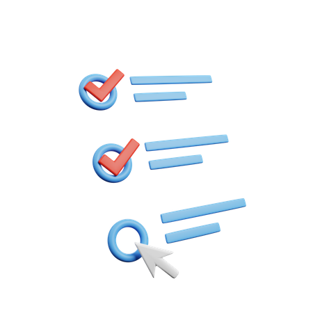 Lista de tarefas  3D Icon