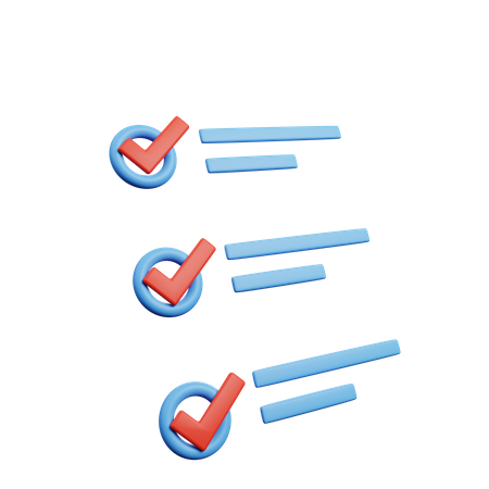 Lista de tarefas  3D Icon