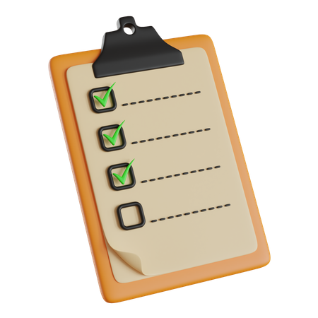 Lista de tarefas  3D Icon
