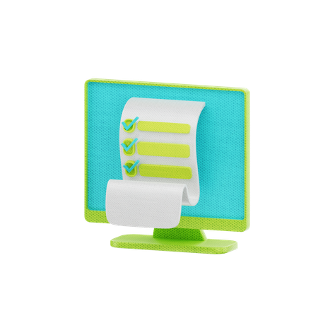 Lista de tarefas on-line  3D Icon