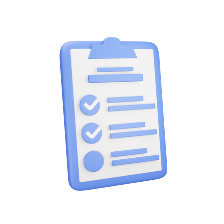 Lista de controle  3D Icon