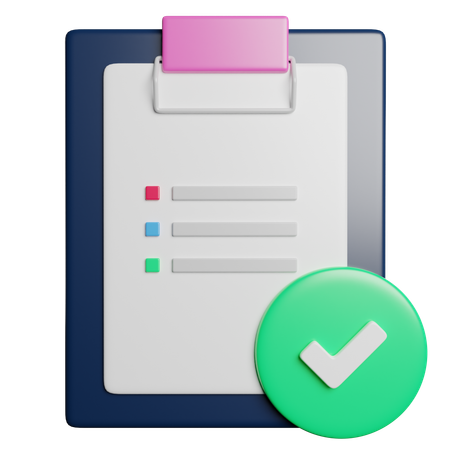 Lista de controle  3D Icon