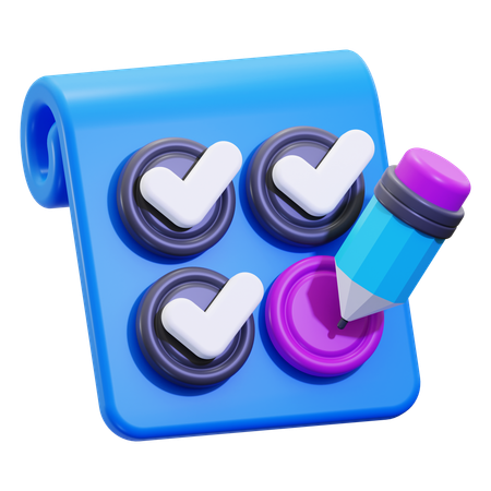 Lista de controle  3D Icon