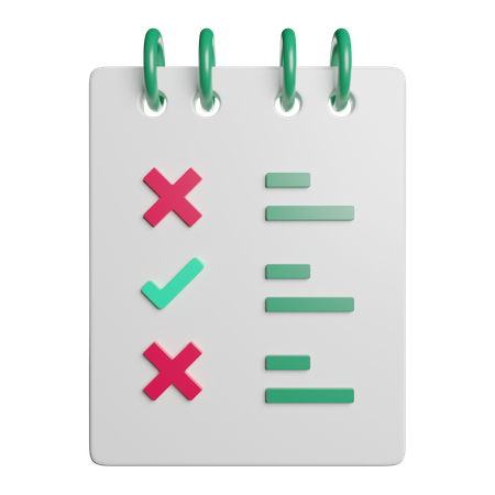 Lista de controle  3D Icon