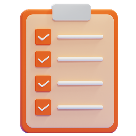Lista de controle  3D Icon