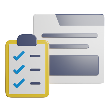 Lista de controle  3D Icon