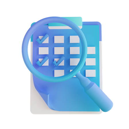 Lista de verificação de agendamento  3D Icon