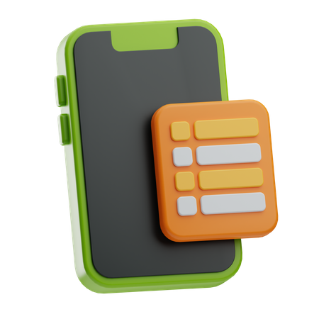Lista de verificação on-line  3D Icon