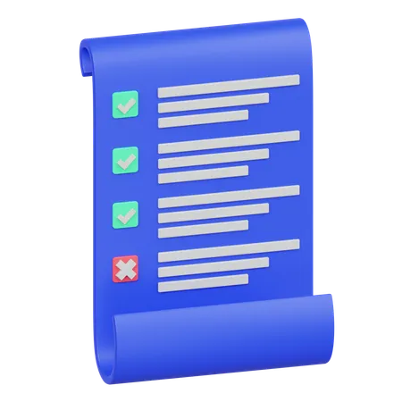 Lista de Verificación  3D Icon