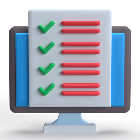 Lista de Verificación  3D Icon