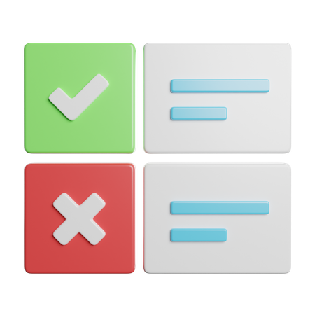 Lista de Verificación  3D Icon