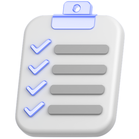 Lista de Verificación  3D Icon