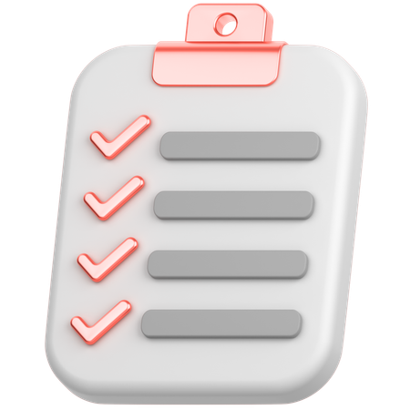 Lista de Verificación  3D Icon