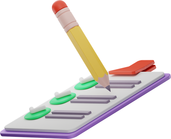 Lista de Verificación  3D Icon