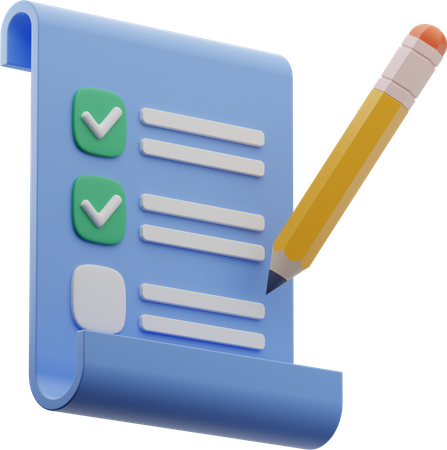 Lista de Verificación  3D Icon