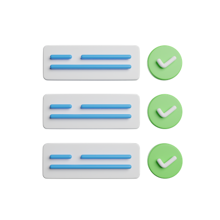 Lista de Verificación  3D Icon