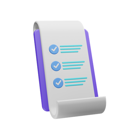 Lista de Verificación  3D Icon