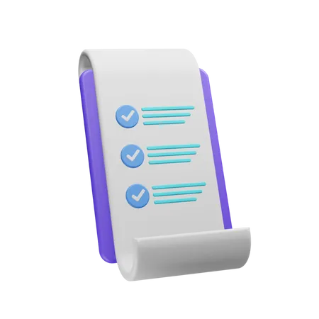 Lista de Verificación  3D Icon