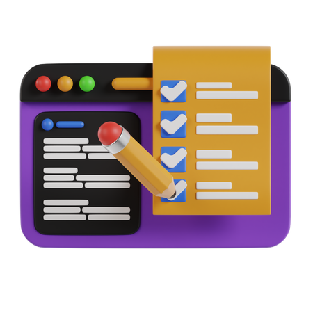 Lista de Verificación  3D Icon
