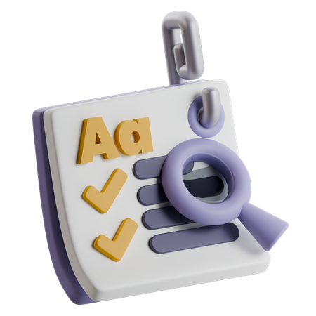 Lista de verificación educativa  3D Icon