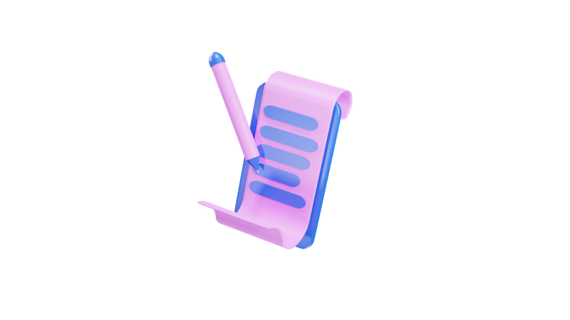 Lista anotada  3D Icon