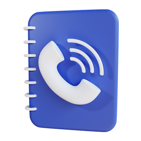 Lista telefônica  3D Icon