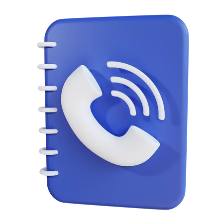 Lista telefônica  3D Icon