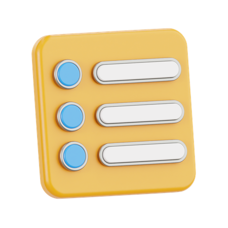 Liste  3D Icon