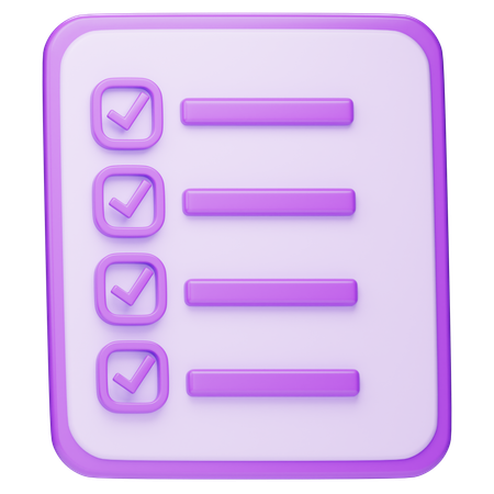 Liste  3D Icon