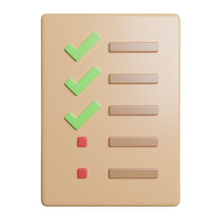 Liste  3D Icon