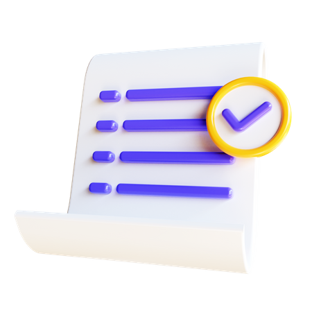 Liste approuvée  3D Icon