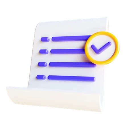 Liste approuvée  3D Icon