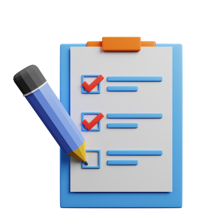 Liste bearbeiten  3D Icon