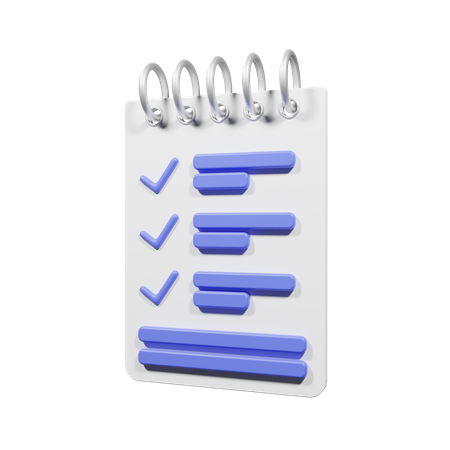 Liste de choses à faire  3D Icon