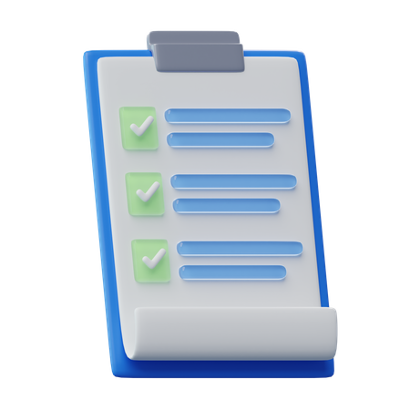 Liste de choses à faire  3D Icon