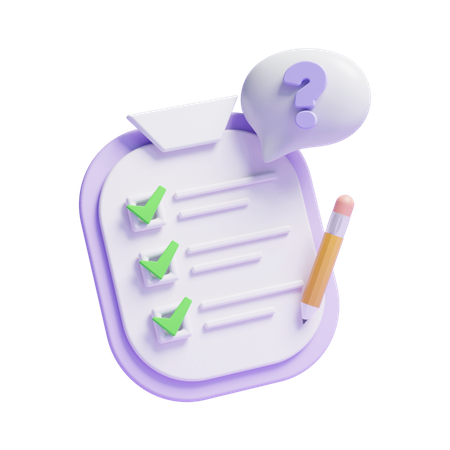 Liste de choses à faire  3D Icon