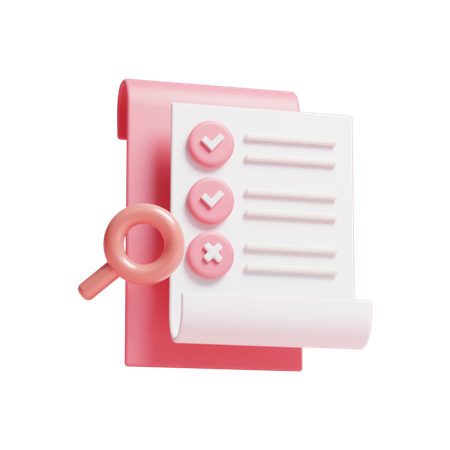 Liste de choses à faire  3D Icon