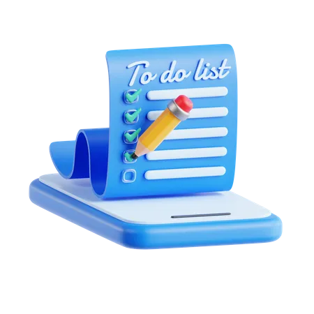 Liste de choses à faire  3D Icon