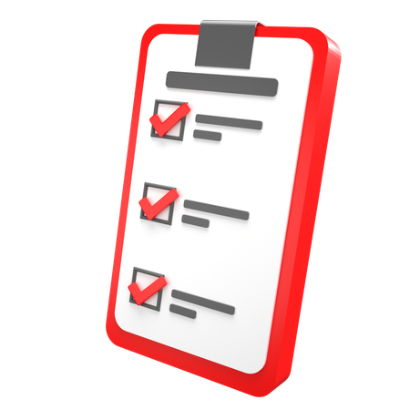 Liste de choses à faire GYM  3D Icon